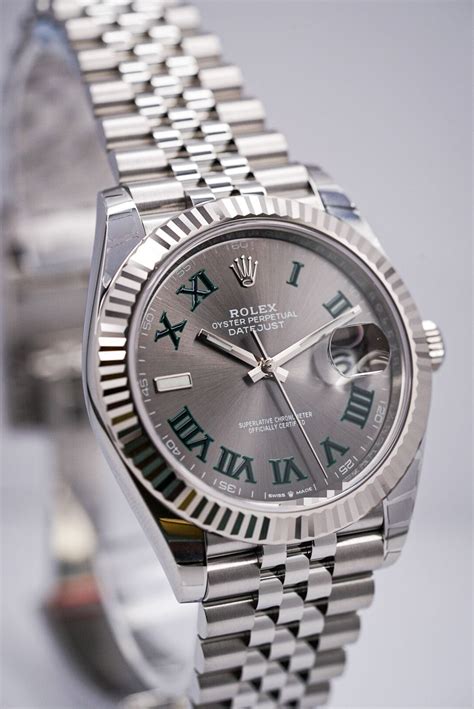 rolex datejust 1601 fluted bezel|Rolex Datejust 41 Wimbledon jubilee.